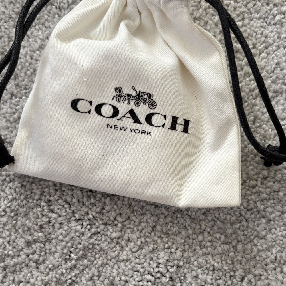 Coach Cream Drawstring Bag